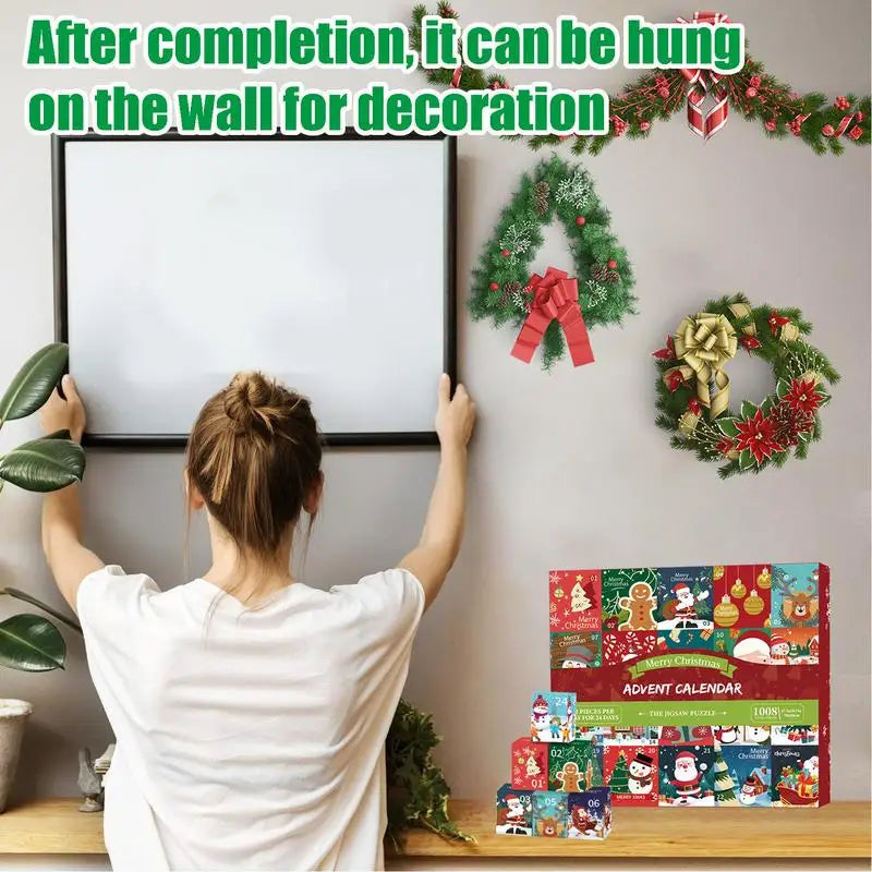 Christmas Puzzle Advent Calendar Jigsaw Puzzles for Adults and Kids
