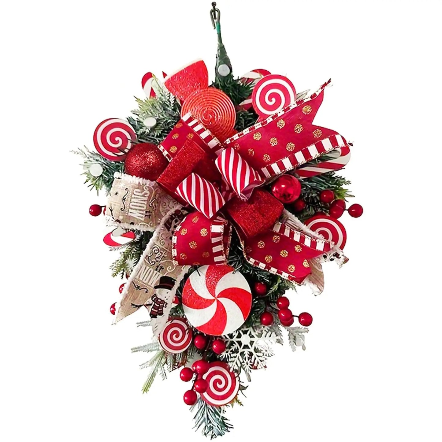 Christmas Candy Hanging Upside Down Tree Decoration