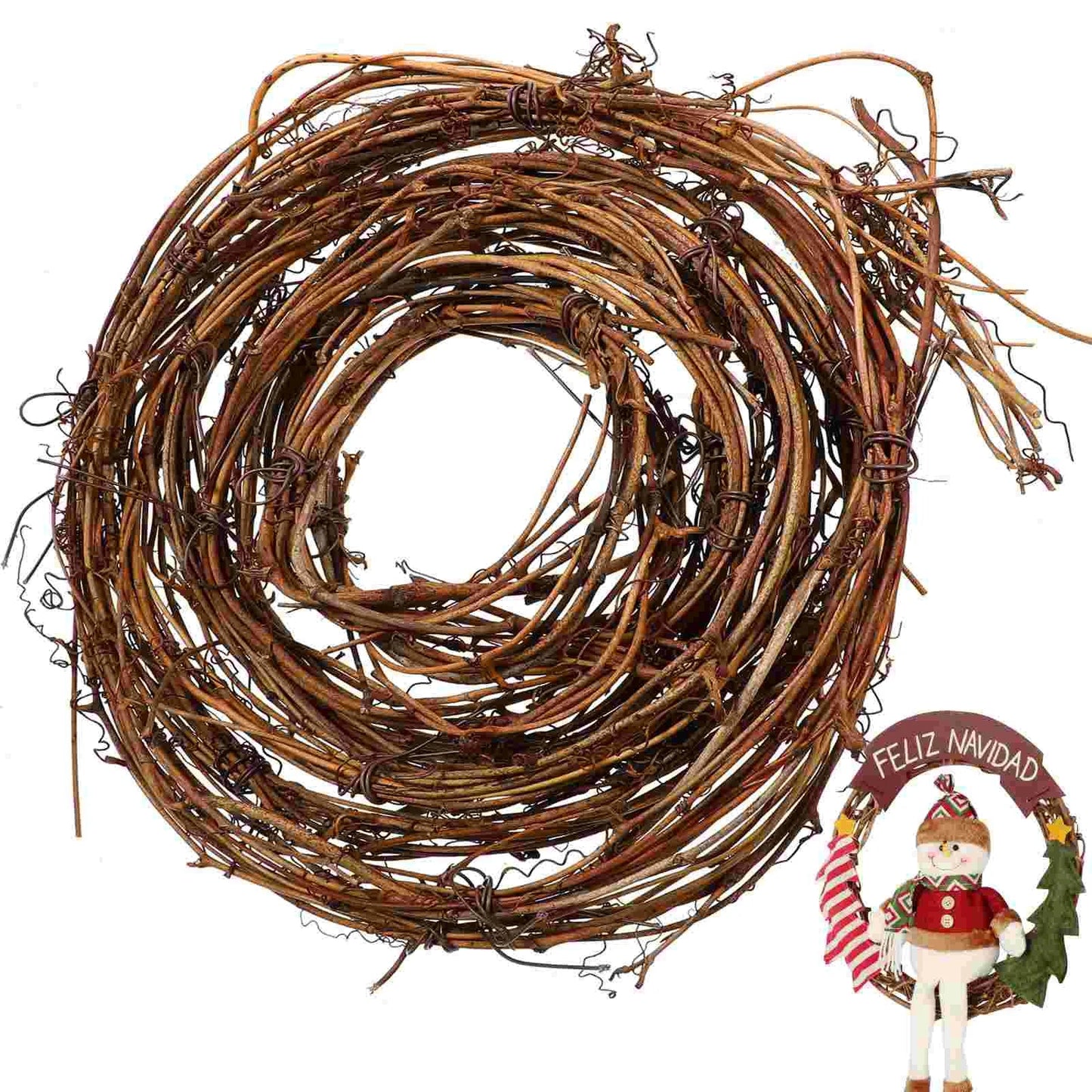 Christmas Vine Crafts Rattan Wreath