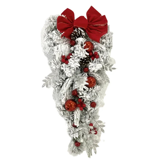 Christmas Wreath Set for Door Outdoor Decor
