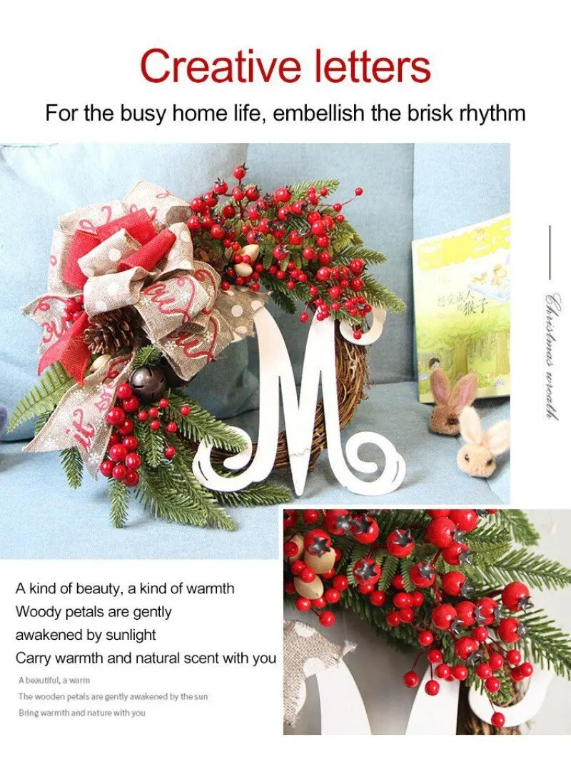 Christmas Wreath Front Door Garland Decoration
