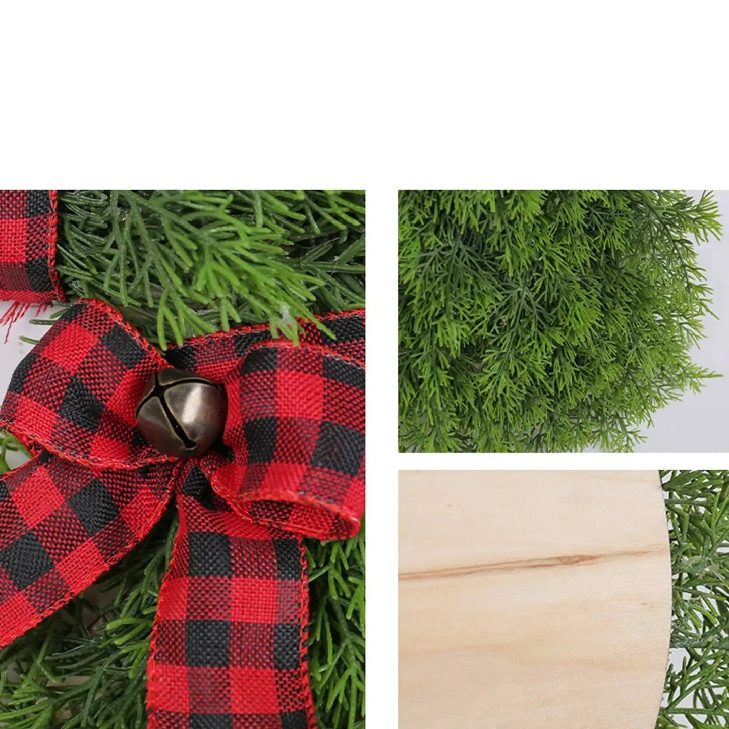 Christmas Reindeer Wreath Door Hanging Pine Spruce Decor