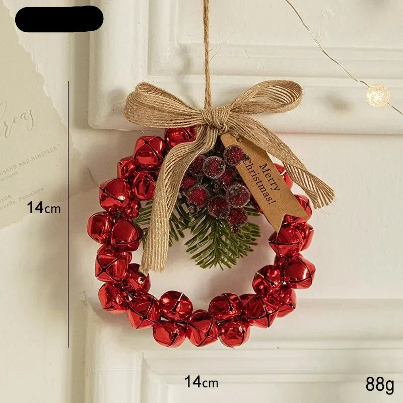Christmas Bell Pendant Tree Wreath Door Hanging Decor