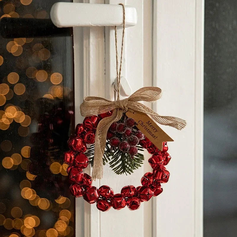 Christmas Bell Pendant Tree Wreath Door Hanging Decor
