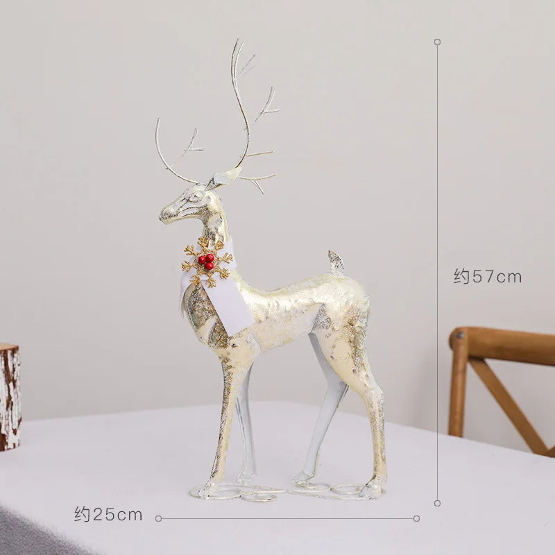 Wrought Iron Reindeer Christmas Ornament