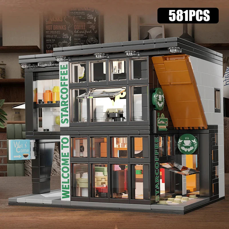 Star Coffee House Cafe Building Blocks Set (581Pcs)