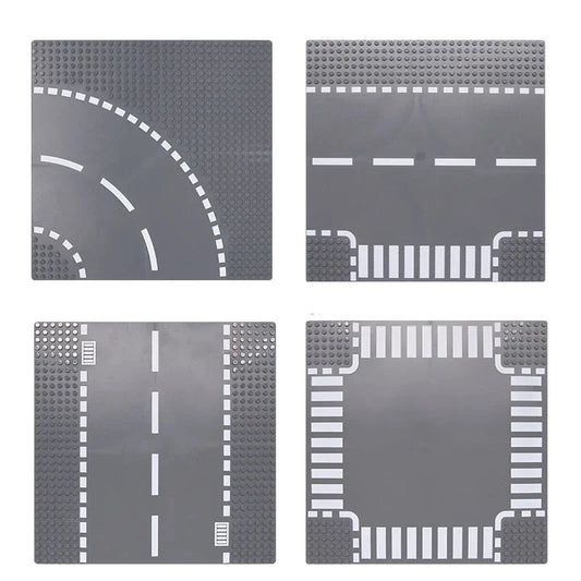 City Road Baseplate Block for Kids DIY Building