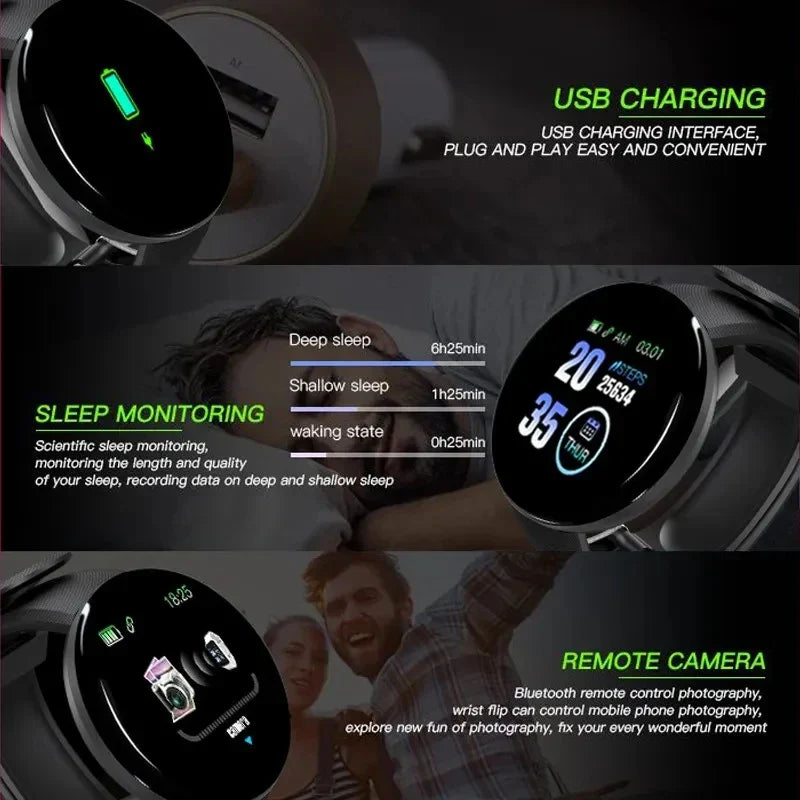 Smart Watch Multi-Function Step Tracker for Men & Women