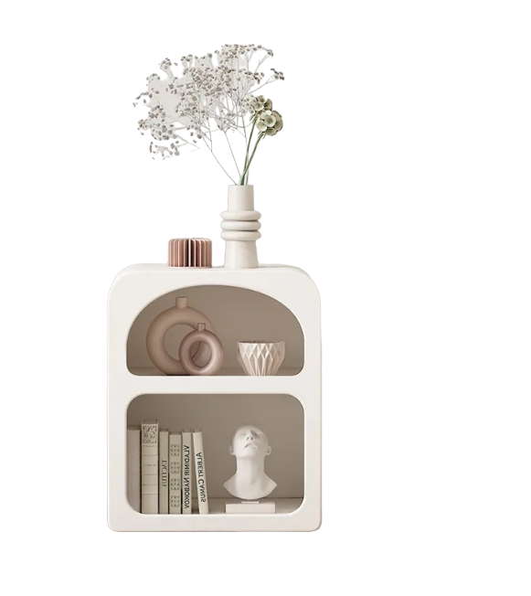 Elegant Bedside Table for Bedroom Makeup and Storage