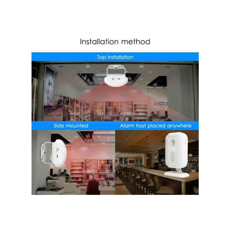 Wireless IR Motion Sensor Doorbell with 36 Ringtones