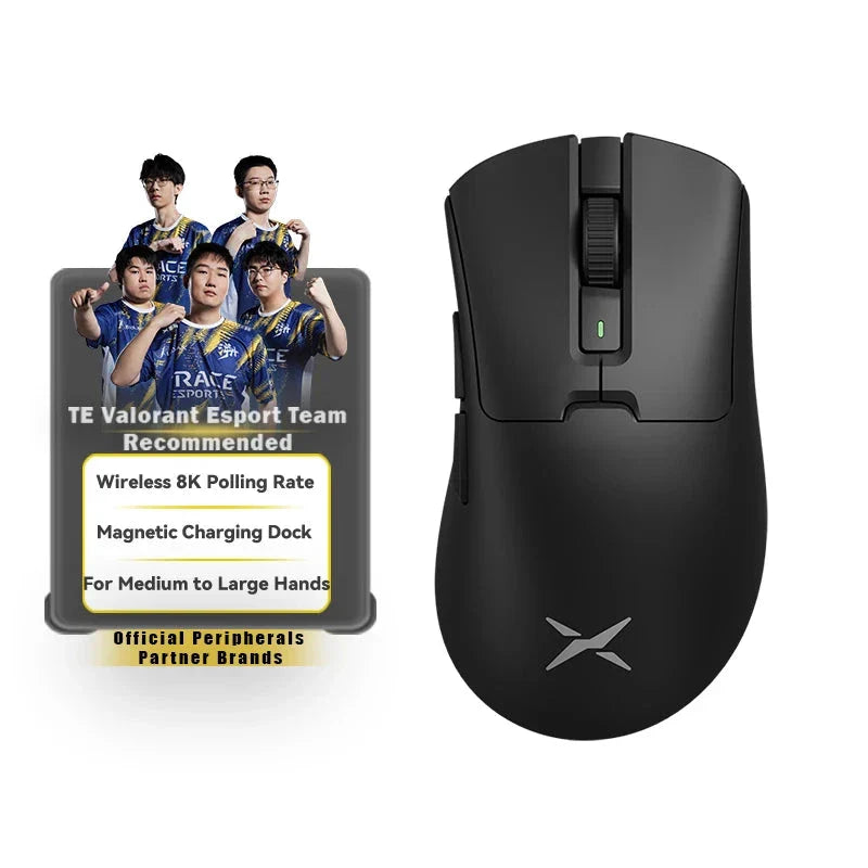 Wireless Gaming Mouse 8K Polling RGB Dock