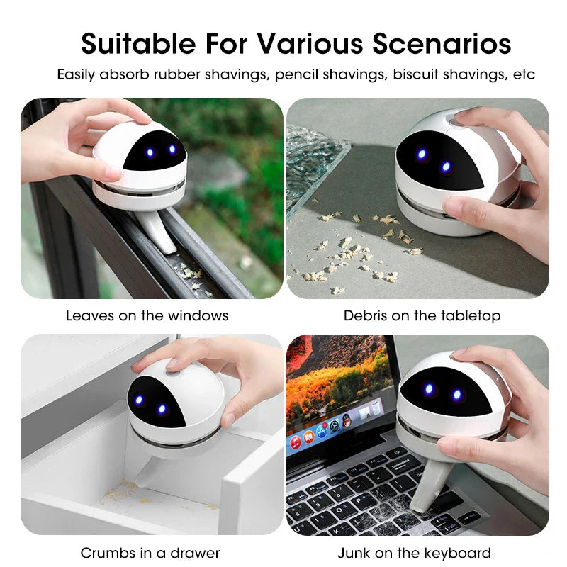 Desktop Wireless Robot Vacuum Cleaner USB Charge