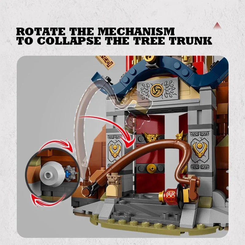 Dragon Energy Temple Building Blocks Model Set