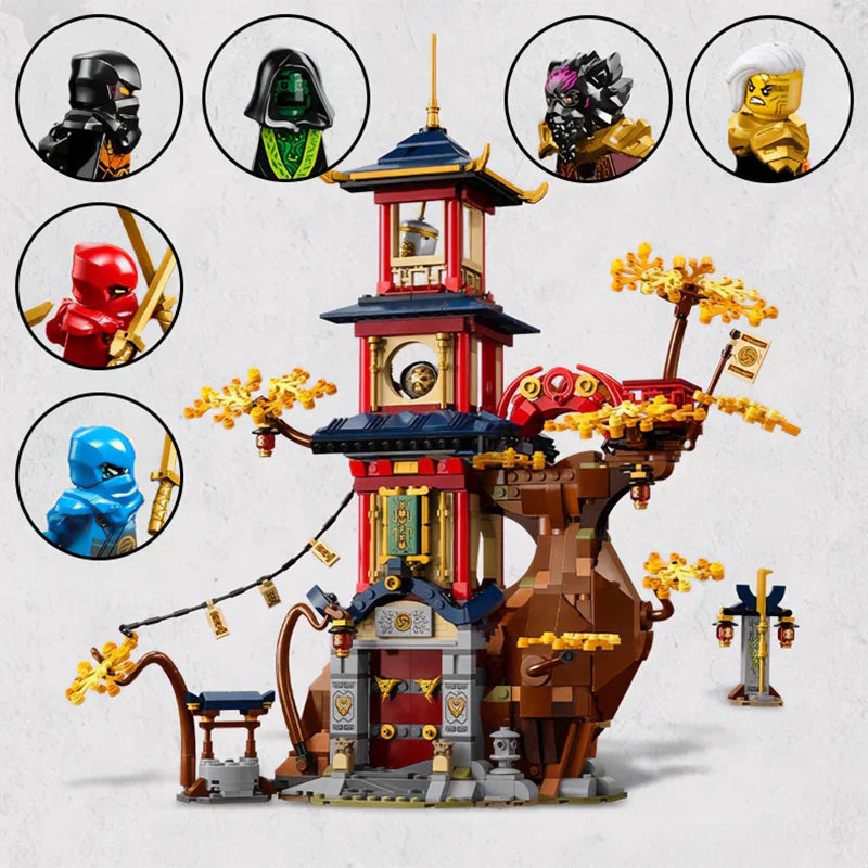 Dragon Energy Temple Building Blocks Model Set