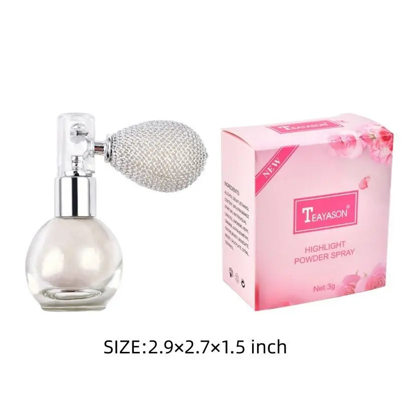 Sparkle Glitter Body Powder - Highlighter Spray Shimmer for Face and Body Makeup