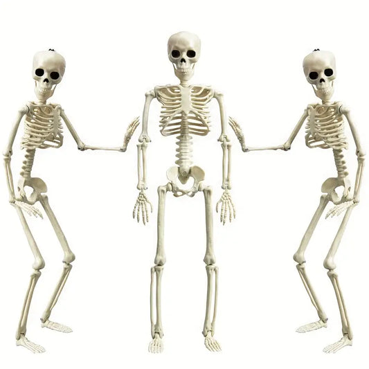 Set 3pcs 40.64cm Posable Halloween Skeleton Decorations Haunted Houses, Graveyards, and Indoor Outdoor
