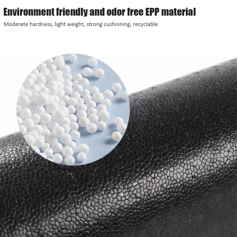 EPP Yoga Pilates Foam Roller Fitness Massage (Black)