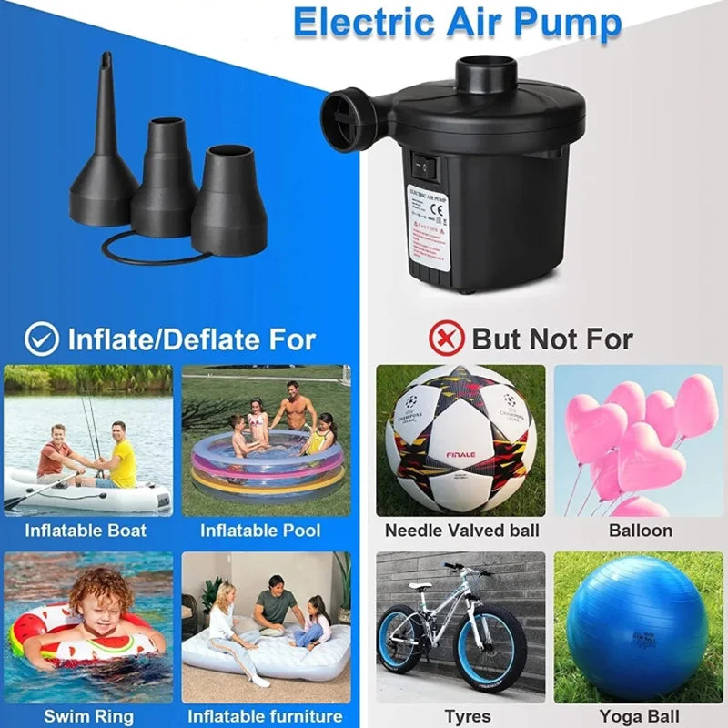 Electric Inflatable Pump Portable Air Cushion Blower