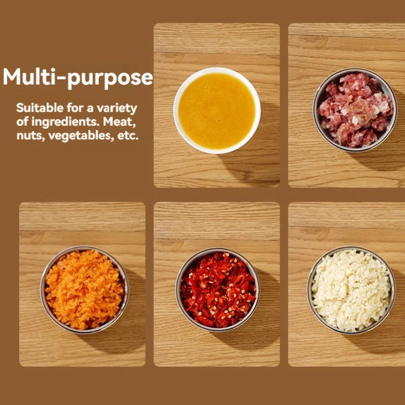 USB Rechargeable Electric Food Chopper – Masher