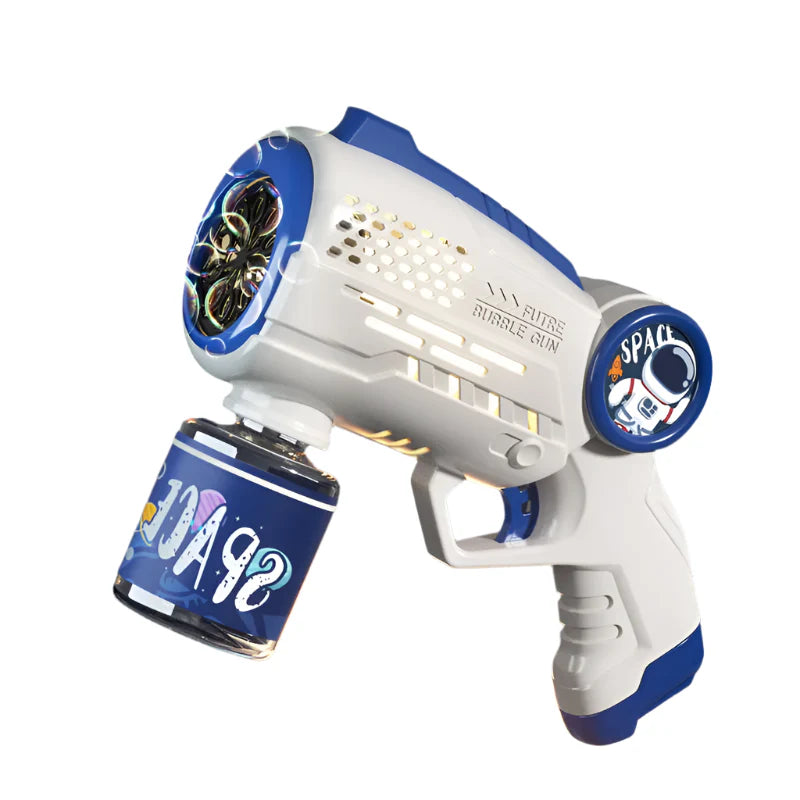 Astronaut Bubble Machine Gun with Lights for Kids