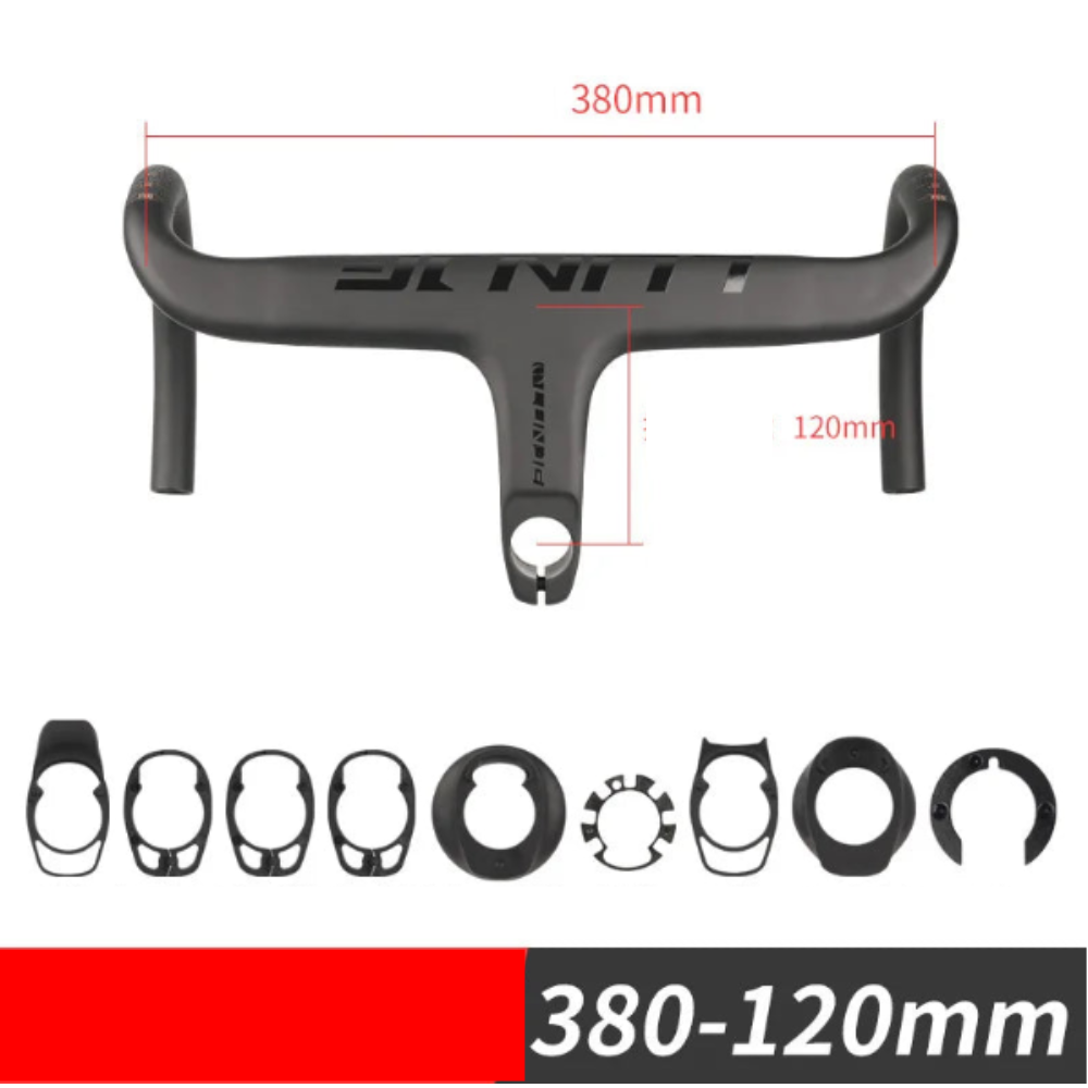 Road Bike Full Carbon Fiber Stem & Integrated Handlebar