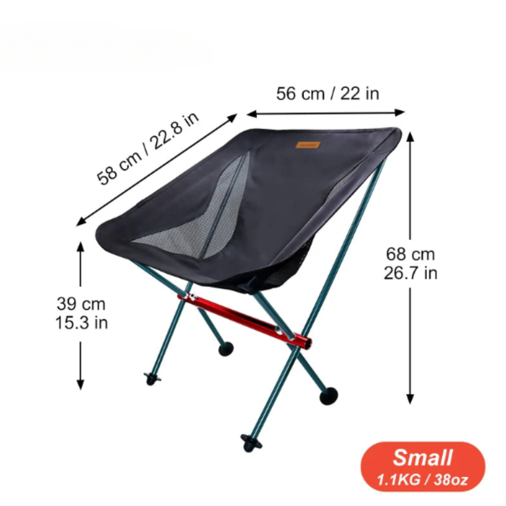 Travel Ultralight Folding Chair – Detachable Portable Moon Chair