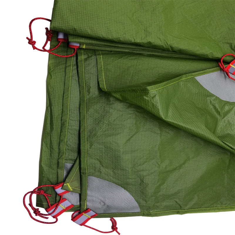 Ultralight Camping Tarp Sun Shelter 15D Nylon (Green)