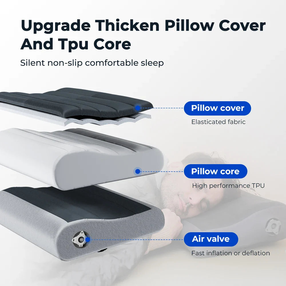 Neck Contour Inflatable Pillow
