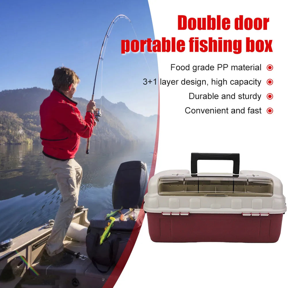 4-Layer Fishing Barrel Box for Anglers
