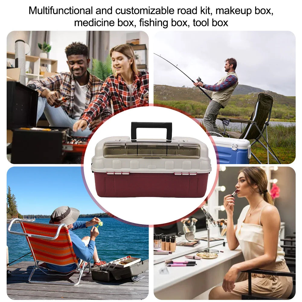 4-Layer Fishing Barrel Box for Anglers