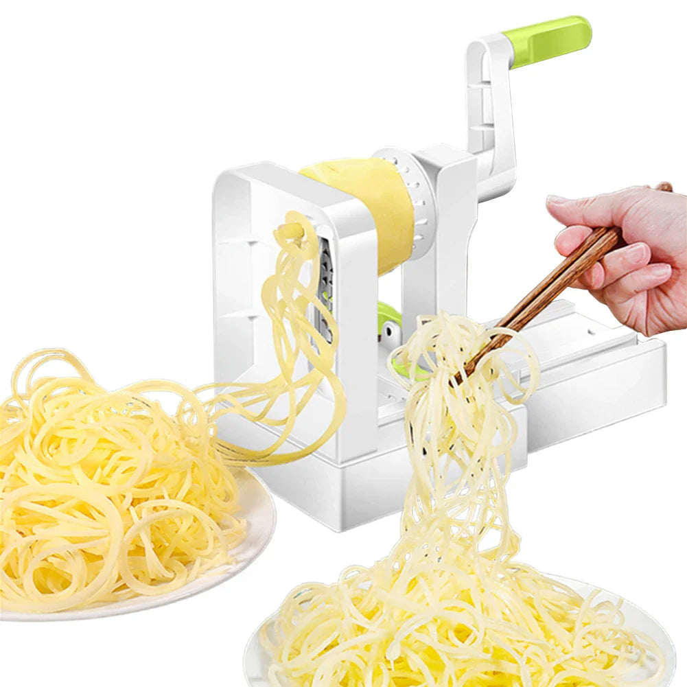 Foldable Vegetable Spiralizer with Extra Blade Box