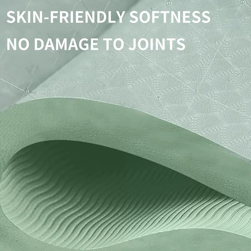 Foldable TPE Yoga Mat Non-Slip Travel Fitness Mat