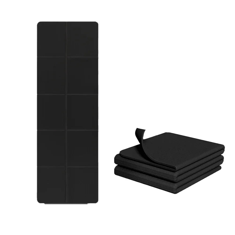 Foldable Non-Slip Travel Yoga Mat with Bag