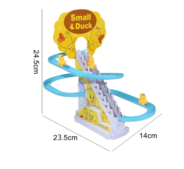 9PCS Electric Duck Climbing Stairs Toy