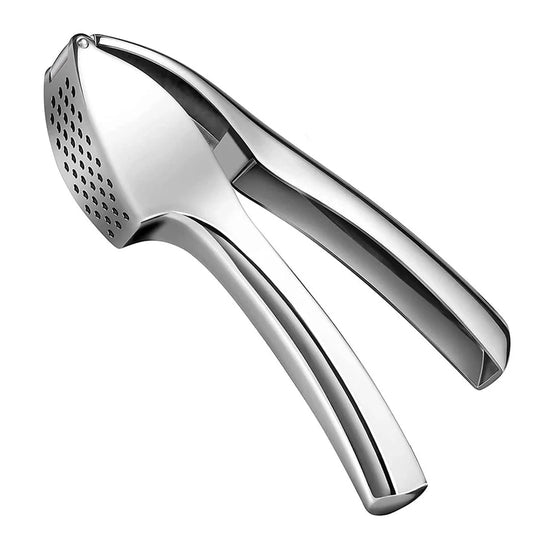 Stainless Steel Garlic Press – Effortless Garlic Mincer & Crusher