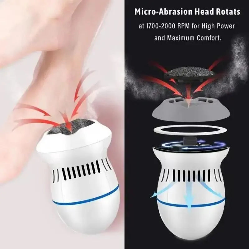 Rechargeable Electric Foot Polisher for Callus Removal