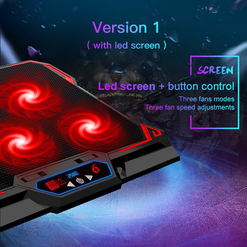 17inch Gaming Laptop Cooler Six Fan