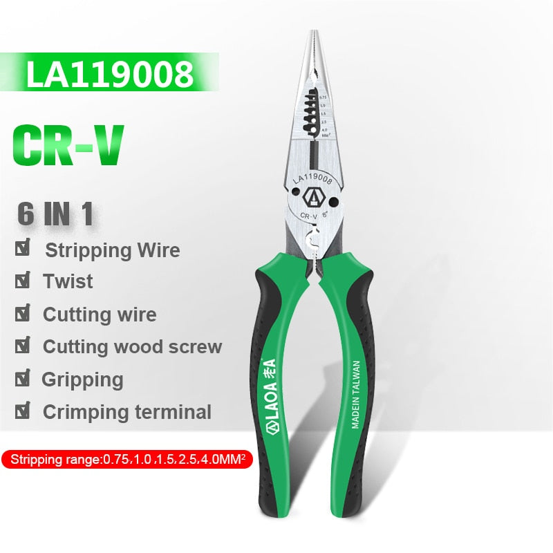 Multifunctional Electrician Long Nose Pliers
