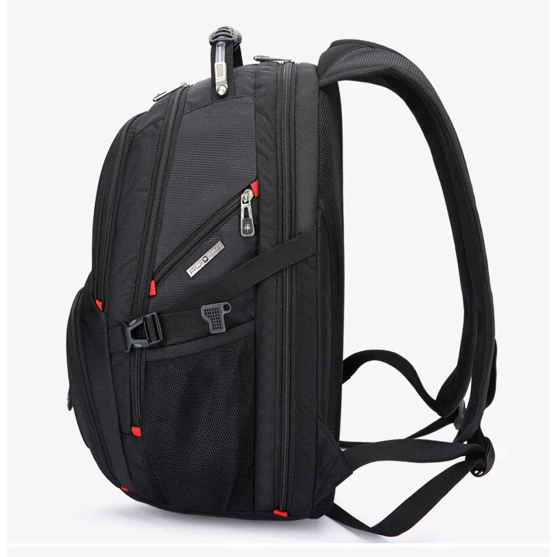 Swiss-Style Waterproof Laptop Backpack with USB Charge Port