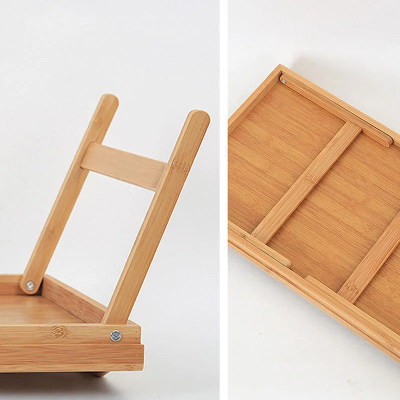 Foldable Laptop Stand & Breakfast Tray - Cozy Bedroom Desk