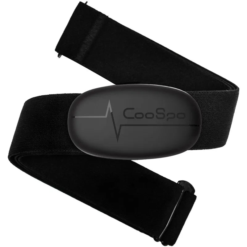 Bluetooth And ANT+ Chest Heart Rate Monitor Strap Black