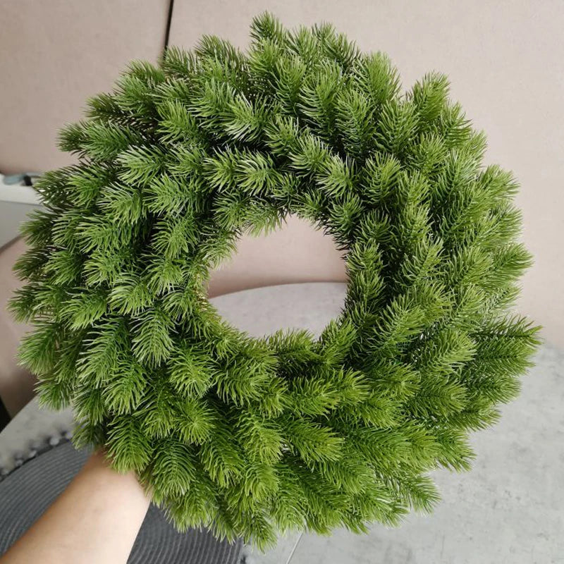 100pcs 10cm Christmas Pine Needle Artificial Plants - DIY Garland & Tree Decoration