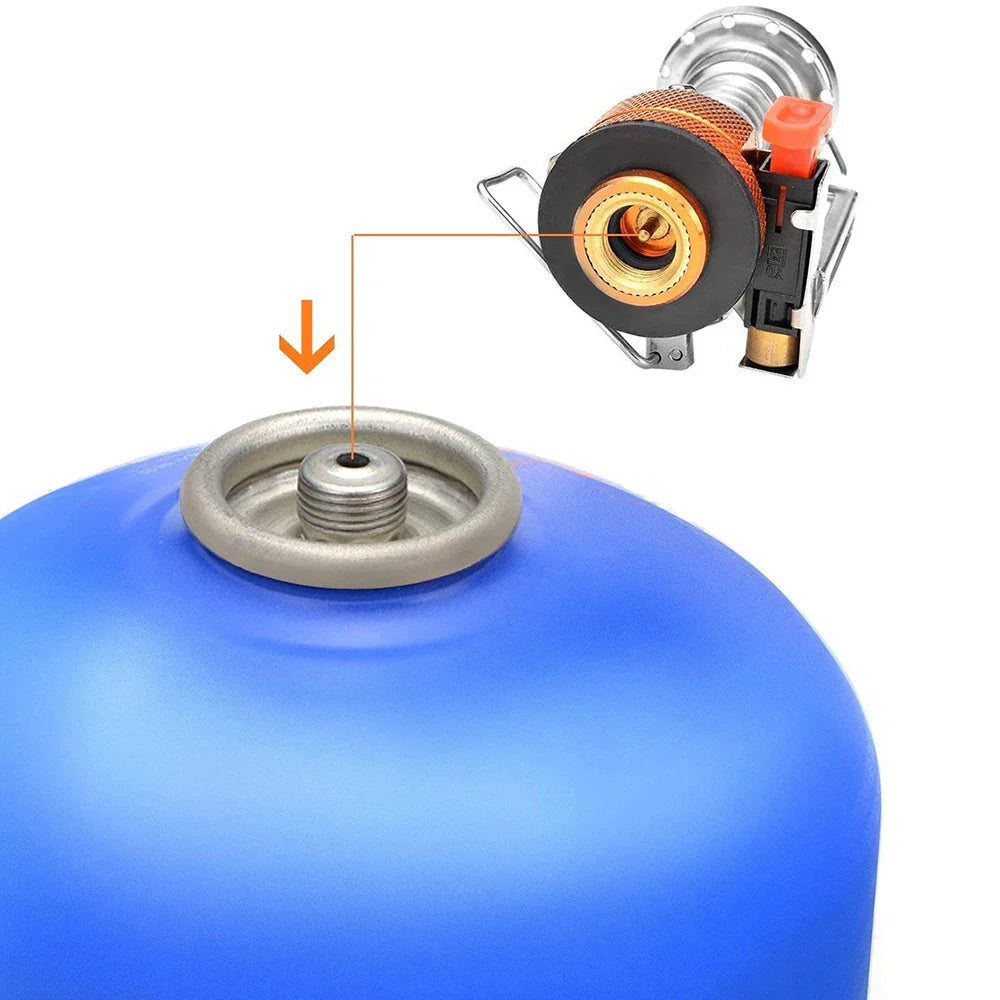 Camping Cookware Kit with Stove Green