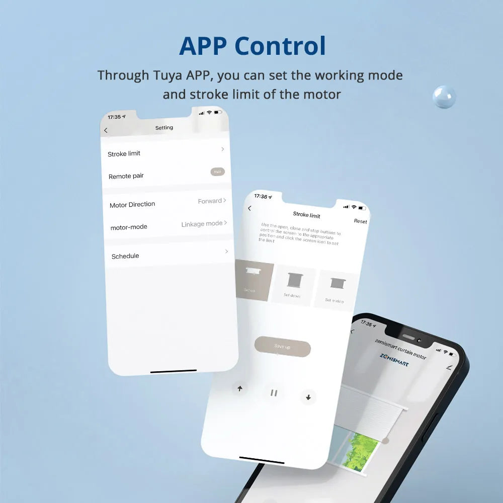 WiFi 2N Electric Blinds Motor for 38mm Tube