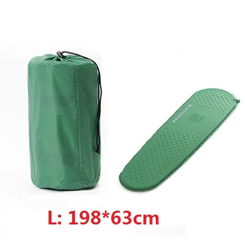 Ultralight Self-Inflating Sleeping Pad R-Value 3.2 Foam Mattress Army Green