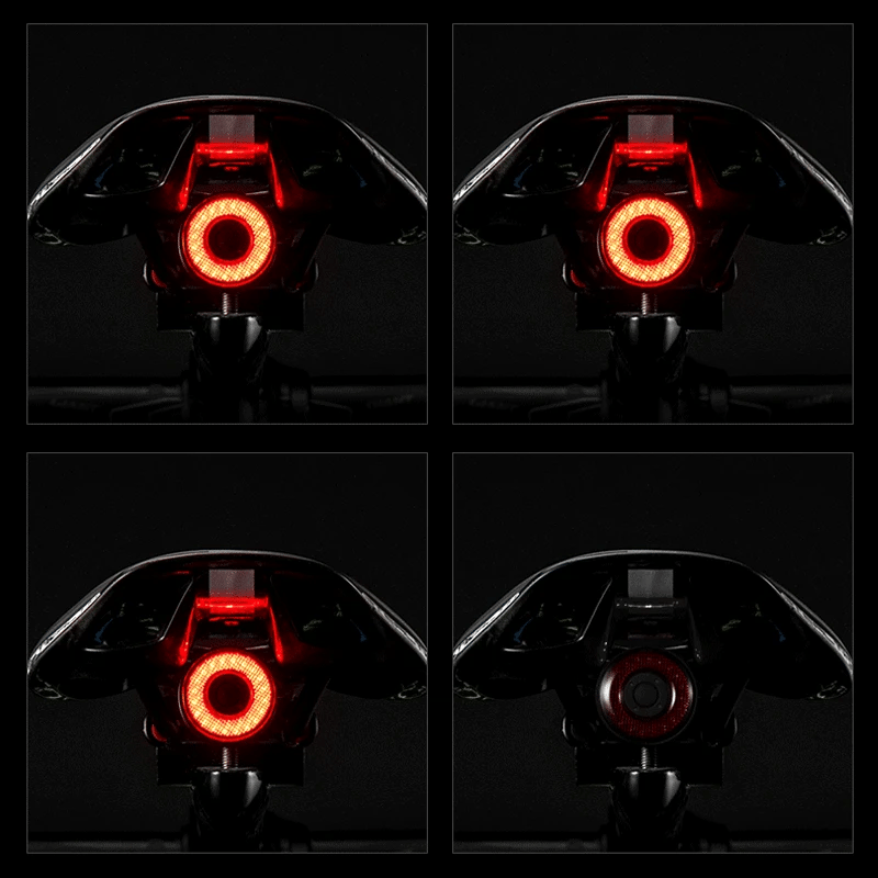 Smart LED Bike Taillight with Auto Brake Sensing and IPx6 Waterproof