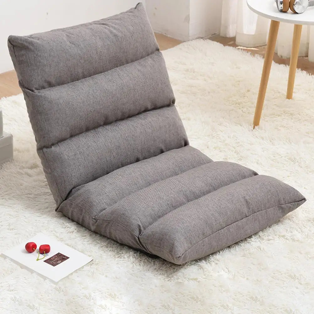 Adjustable Floor Gaming Sofa Chair - Padded Lounger with Back Support