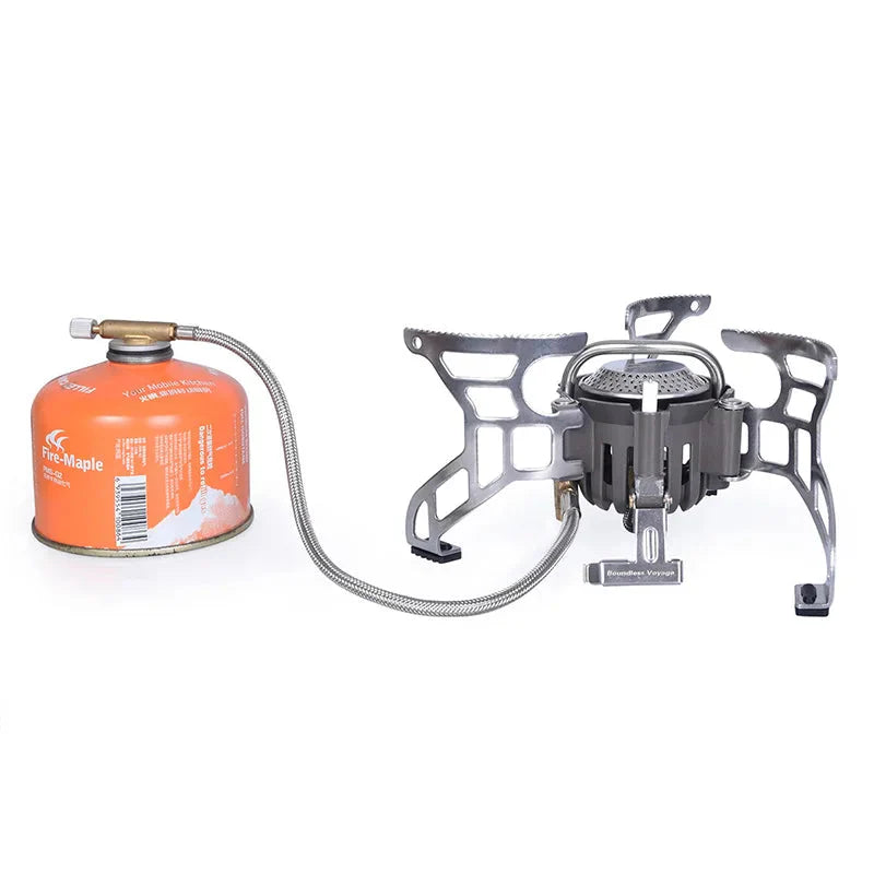 3500W Foldable Camp Gas Stove Silver