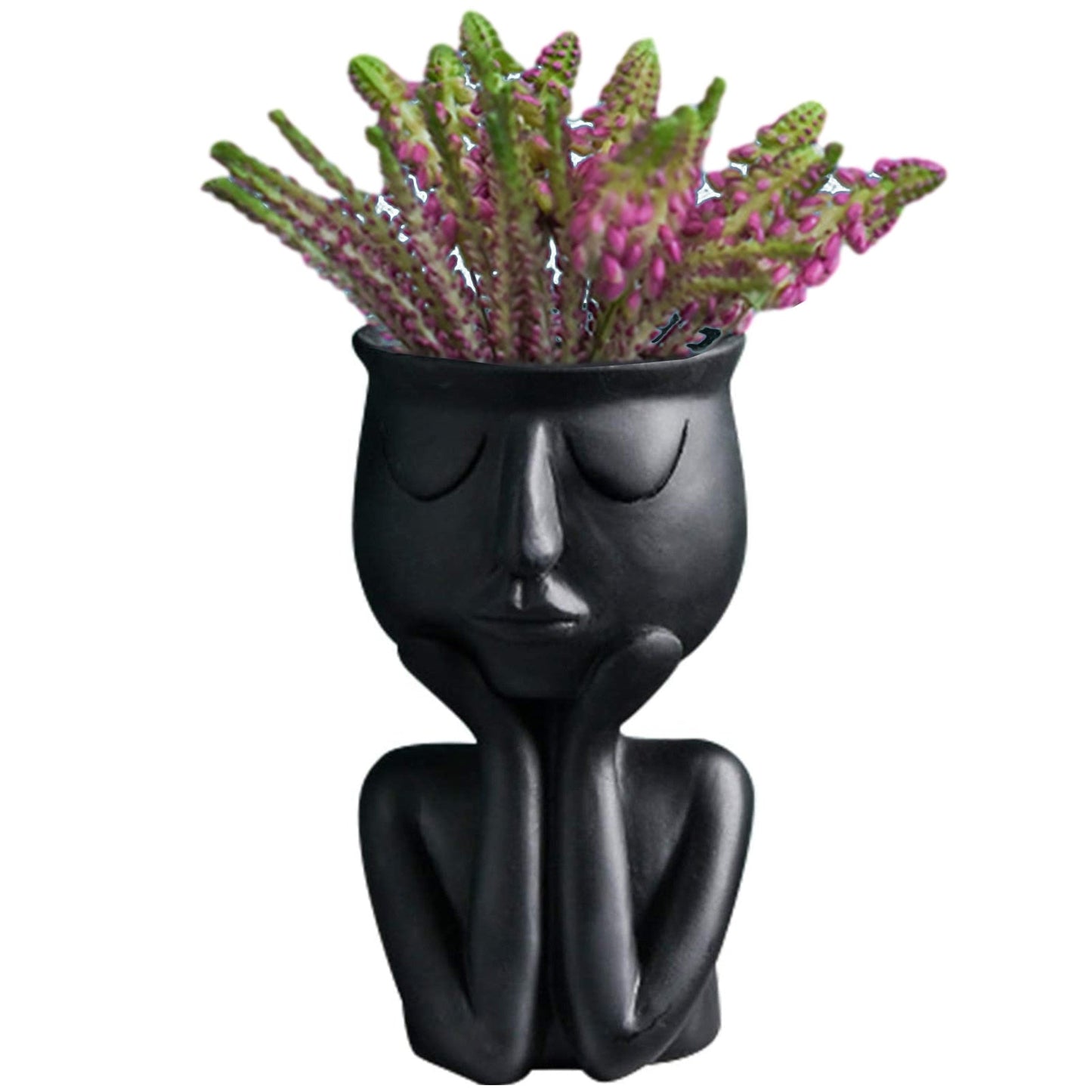 Ceramic Flower Pot Cute Cat Shape Garden Pots Succulent Planter Plant Container Home Desktop Decor Vase For Living Room