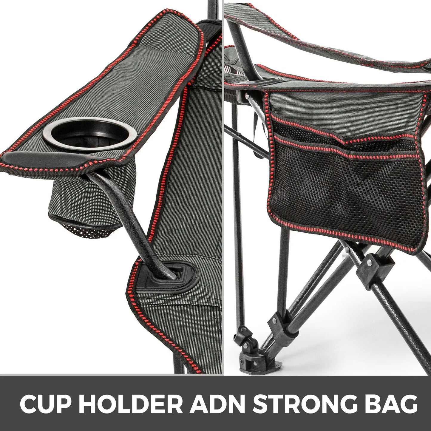 Outdoor Folding Camp Chair with Backrest & Footrest
